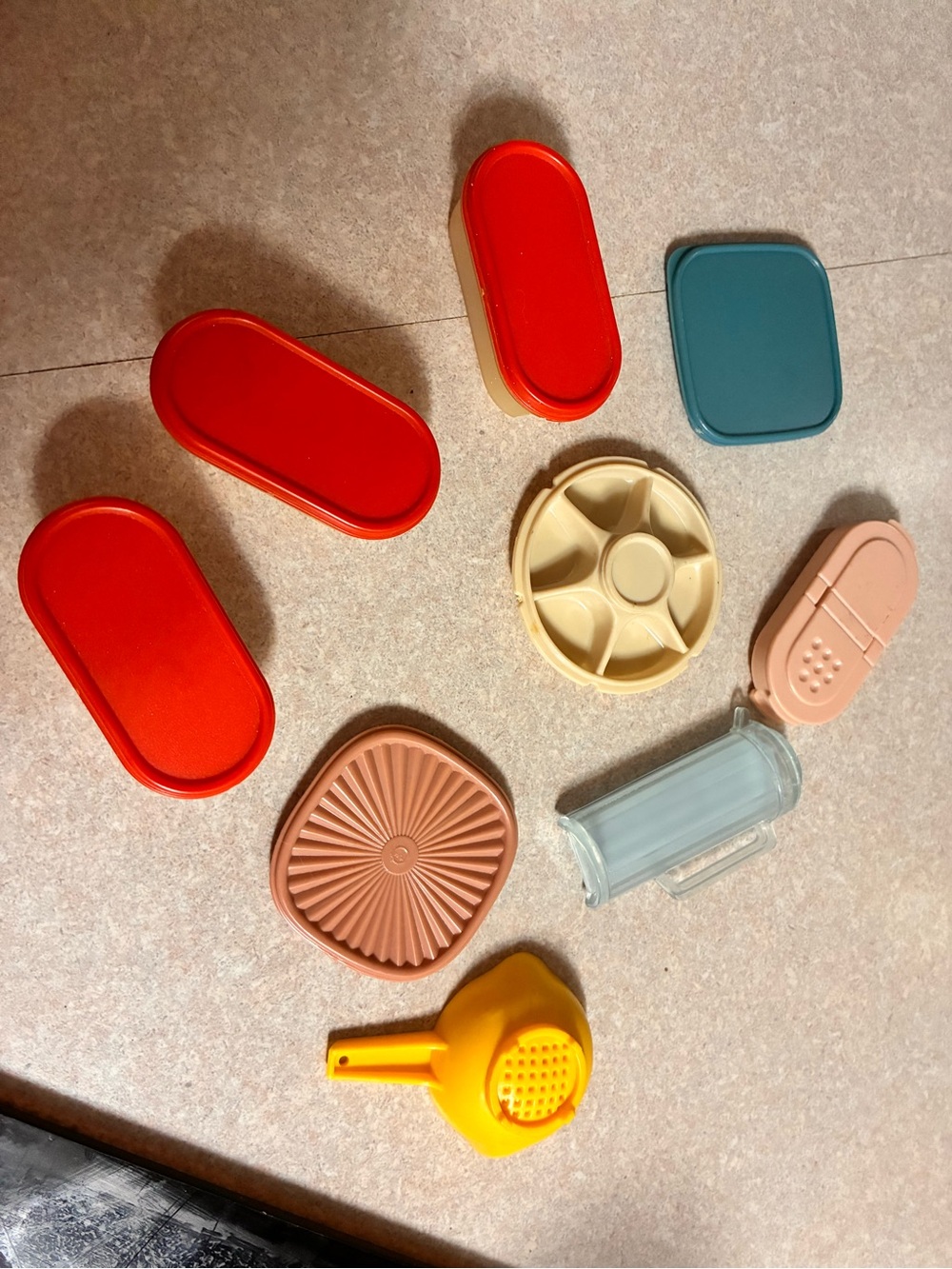Vintage Tupperware Fridge Magnet Set